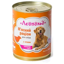 Влажный корм для собак Леопольд Мясной рацион с ягненком 360 г х 8 шт. (4820185490481-8): Тип Влажный корм