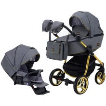 Коляска 2 в 1 Adamex Barcelona Polar (Gold) BR432 (624630): Тип коляски универсальная коляска (2-в-1)