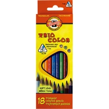 Олівці кольорові KOH-I-NOOR Triocolor, 18цветние (3133): Тип кольорові