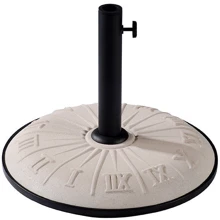 Підставка для парасольки Time Eco TE-G1-15 (бетон) 15 кг білий годинник (4008133701173WHITEC): Тип підставка для парасольки