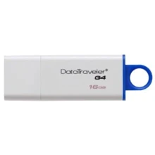 USB-флешка Kingston 16GB DataTraveler I G4 USB 3.0 Blue (DTIG4/16GB): Стандарт USB USB 3.0