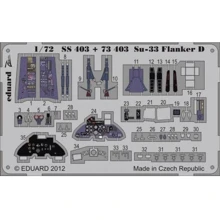 Фототравление Eduard 1/72 Су-33 Flanker D самоклеющееся (рекомендовано для Hasegawa) EDU-73403: Производитель Eduard