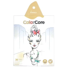 Карандаши Marco 3130-36СВ 36 цв ColorCore +1 графитный круглая: Тип Цветные