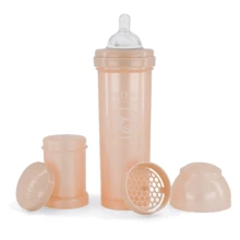 Антиколиковая бутылочка Twistshake с силиконовой соской 330 ml Pearl Champagne (78391): Материал полипропилен