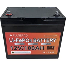 Аккумуляторная батарея Pulsepad 12V 100AH ​​LiFePO4 BATTERY: Тип LiFePO4