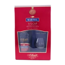 Коньяк Martell VSOP 0.7 л 40% с 2-мя бокалами (STA3219820003086): Объем, л 0.7