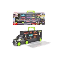Игровой набор DICKIE TOYS "Трейлер автовоз" с трамплином, 4 машинки, 7 аксессуаров: Производитель Dickie Toys