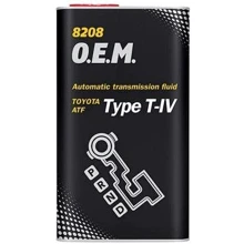 Трансмиссионное масло Mannol O.E.M. 8208 ATF T-IV Metall, 4л (MN8208-4ME): Производитель MANNOL