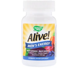 Nature's Way Alive! Men's Energy Multivitamin-Multimineral 50 Tabs Мультівітаміни для чоловіків: Тип мультивітаміни