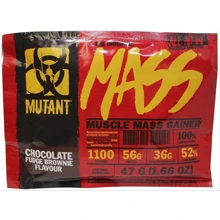 Гейнер Mutant Mass 47 g /sample/ Chocolate Fudge Brownie: Пол Унисекс