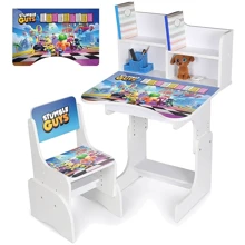 Дитяча парта з надбудовою та стільцем Bambi Stumble Guys білий (N 2071-18-1): Вік дитини от 6-ти лет
