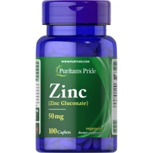 Puritan's Pride Zinc Gluconate 50mg 100tabs: Тип цинк