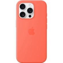 Чехол для iPhone Apple iPhone 16 Pro Silicone Case with MagSafe - Tangerine (MDFY4ZM/A): Цвет оранжевый