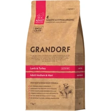 Сухой корм GD Dog Medium & Maxi Lamb & Turkey для средних и крупных пород собак с ягненком и индейкой 1 кг (5407007850952): Тип Сухой корм
