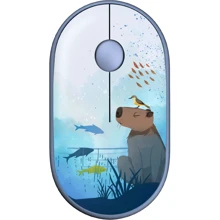 Мышь 2E MF300 Capybara Swim Silent WL BT Blue (2E-MF300WCAPIBARABL): Интерфейс подключения Bluetooth, Wireless