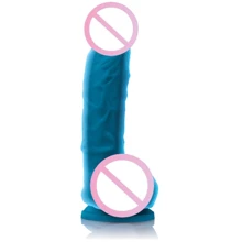 Ns Novelties Colours Dual Density 5 - фаллоимитатор на присоске, 13x4 см, голубой: Назначение Вагинальные