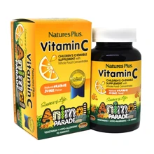 Natures Plus Animal Parade Vitamin C 90 chewables Витамин С для детей, вкус апельсина: Тип Витамин C