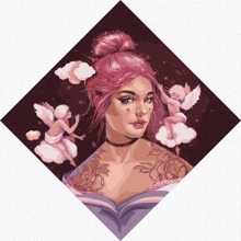 Картина по номерам Идейка Маленькие Купидончики ©lesya_nedzelska_art 40х40 см (KHO4997): Производитель Идейка