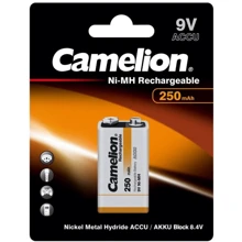 Camelion 6F22 250mAh Ni-MH 1шт. (NH-9V250BP1): undefined undefined