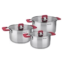 Rondell Savvy 6 предметів, з кришкою (RDS-940): Матеріал корпусу нержавіюча cталь