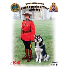 Офицер Королевской Канадской Конной Полиции с собакой RCMP Female Officer with dog (ICM16008): Производитель ICM