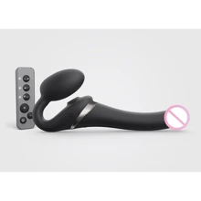 Безремневой вибрострапон с вакуумной стимуляцией Strap-On-Me MULTI ORGASM Black S: Для кого Для женщин