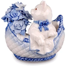 Фигурка Lefard Кошка в корзинке (450-464): Производитель Lefard
