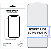 BeCover Tempered Glass EDGE Black for Infinix Hot 50 Pro Plus 4G (X6880) (713582): undefined undefined