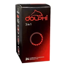 Презервативи DOLPHI Dolphi 3 in 1, 24 шт: Тип Для максимального захисту