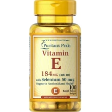 Puritan's Pride Vitamin E 400 IU with Selenium 50 mcg Витамин Е с селеном 100 гелевых капсул: Тип Витамин E