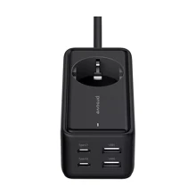 Сетевой фильтр Proove Power Strip Homester PD-03 1AC 65W (2 Type-C + 2USB) black: Количество розеток, шт 1