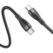 Кабель Borofone USB-C to USB-C Source 60W 1m Black (BX61): Тип USB-C - USB-C