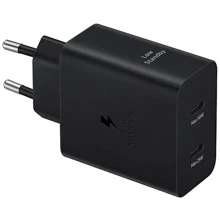 Зарядное устройство Samsung 2xUSB-C Wall Charger with Cable USB-C 50W Black (EP-T5020XBEGEU): Особенности USB-C