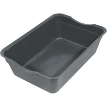 Туалет Lucky Pet глубокий без сетки 40x27x12 см серый (553744): Вид Открытый