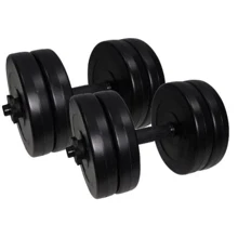 Гантель Newt Rock Pro 2 шт по 10.5 кг наборные композитные в пластиковой оболочке (NE-PL-G-010-2): Вес гантели, кг 10