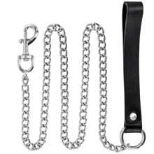 Поводок Fetish Tentation Premium Metal leash with cowhide leather wrist 115 см: Производитель Fetish Tentation