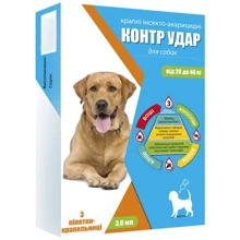 Краплі КОЛО Контр Удар для собак 20-40 кг 3мл 3 піп/уп (821525): Тип Капли