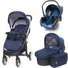 Универсальная коляска 3 в 1 4baby Atomic Trio XVII (Navy Blue): Тип коляски универсальная коляска 3 в 1