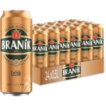 Упаковка пива Branik Lezak 12 светлое фильтрованное 5.2% 24х0.5 л (8593868005147): Объем, л 12