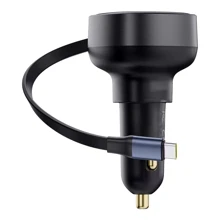 Зарядное устройство Baseus Car Charger USB-C Enjoyment Pro with Cable 60W Black (C00057802111-01): Особенности Быстрая зарядка, Power Delivery (PD), USB-C