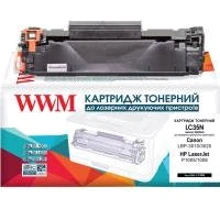 Картридж WWM для HP LJ P1005/P1006, Canon 712 аналог CB435A (LC35N): Производитель WWM