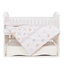 Сменная постель 3 эл. Twins Eco Line 3090-E-020, Animals beige, бежевая: Тип постельный комплект