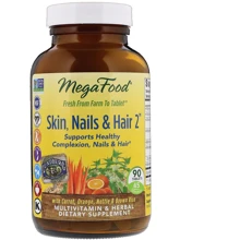 MegaFood Skin, Nails & Hair 2 90 Tabs Витамины для волос, кожи и ногтей 2: Тип Комплексные