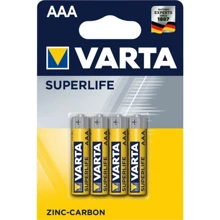 Varta AAA bat Zinc-Carbon 4шт SUPERLIFE (02003101414): undefined undefined