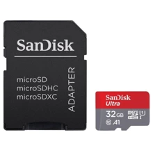 Карта памяти SanDisk 32GB microSDHC Class 10 UHS-I U1 A1 Ultra + adapter (SDSQUAR-032G-GN6IA): Тип карты microSDHC