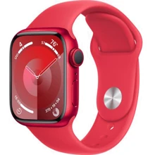 Apple Watch Series 9 41mm GPS (PRODUCT) RED Aluminum Case with (PRODUCT) RED Sport Band - S/M (MRXG3) : Розмір 41mm