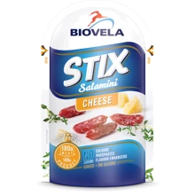 Колбаски Biovela сушеные Cheese, 80 г (WT3894): Вид мяса свинина