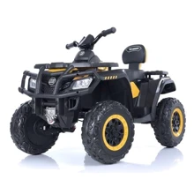 Детский электромобиль-квадроцикл Bambi Racer черно-желтый (M 4868EL-2-6(24V)): Вид квадроцикл