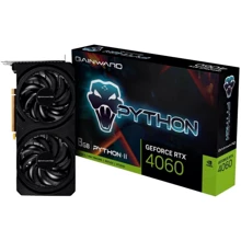 Видеокарта Gainward GeForce RTX 4060 Python II (471056224-4496): Объем памяти, Гб 8