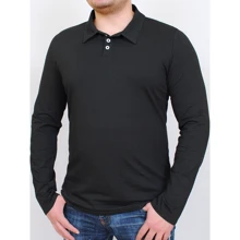 Поло PFProject Polo long XXL чорне: Вид Поло